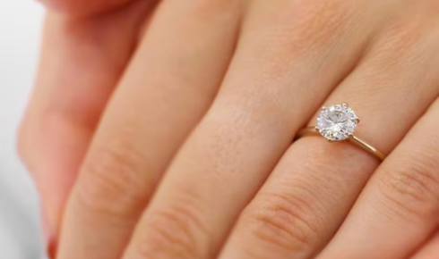 an oval diamond ring collection from Lily Arkwright